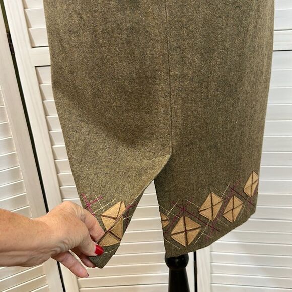 LOFT Pencil Skirt Size 4 Wool Blend Beige Tan NWOT * - Picture 7 of 12